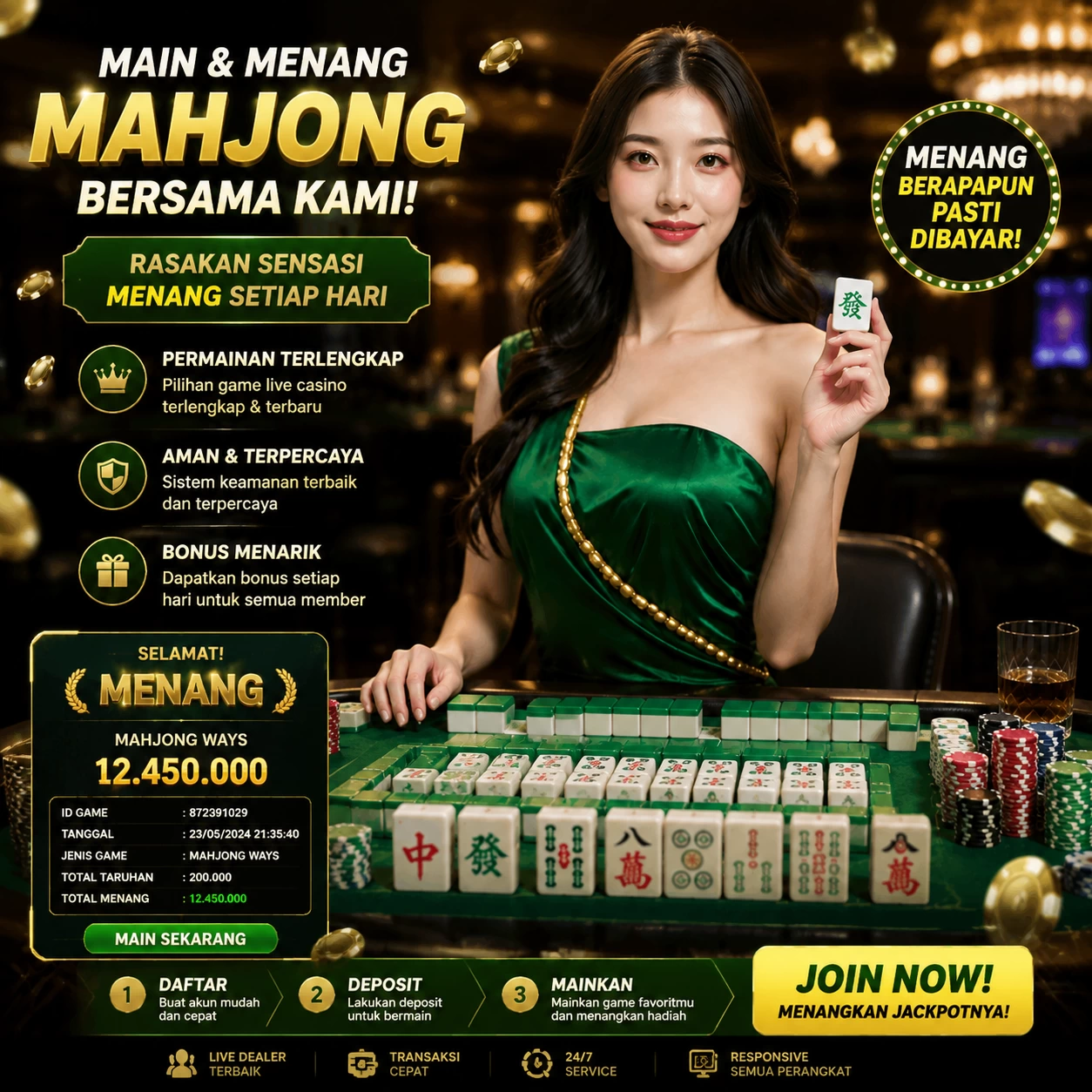 Yang berubah di camar444: bookmark, e-wallet, turnover